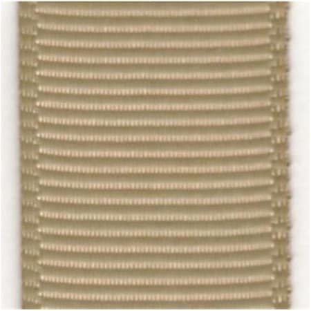 Papilion Papilion R074200160841100Y .63 in. Grosgrain Ribbon 100 Yards - Khaki R074200160841100Y